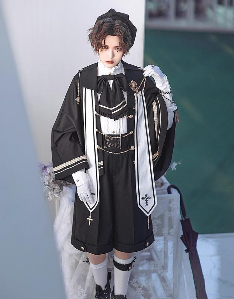 (BFM)Forest Fluorescent Carps~Choir~Ouji Lolita Shorts Set Prince outfit