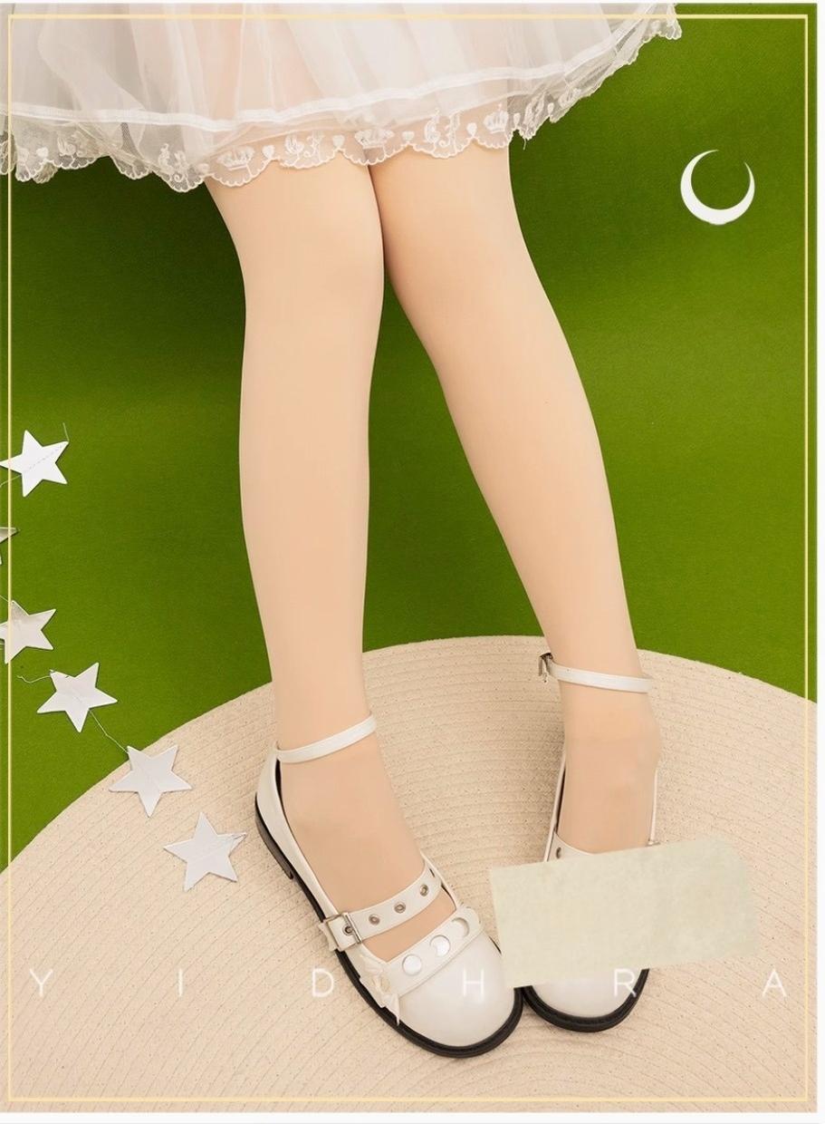 Yidhra~Christmas Lolita Pantyhose with Calf Lace Decoration