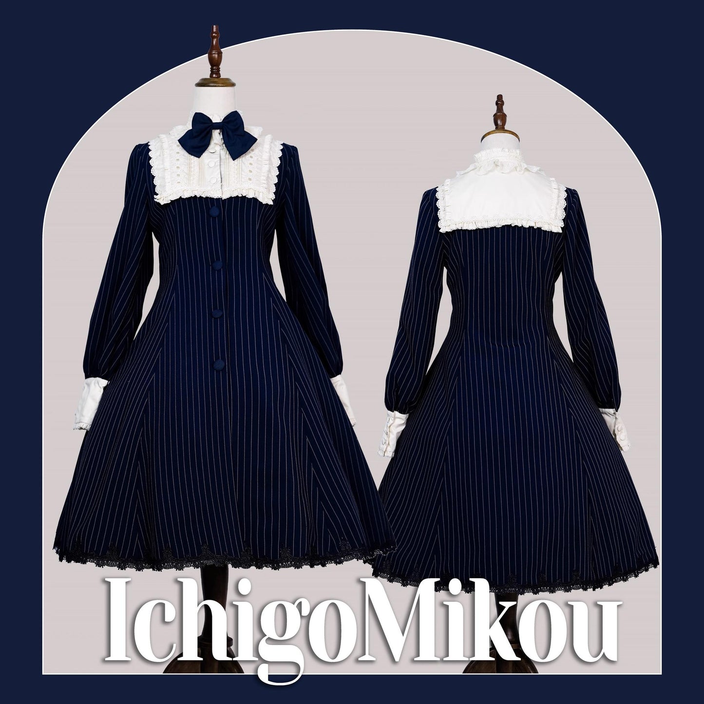 Strawberry Witch~Daily Lolita Coat Sherlock Style Lolita Coat Striped OP