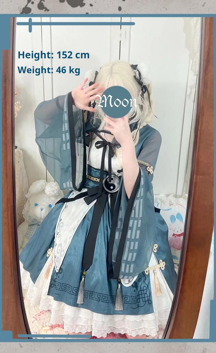 OCELOT~Qi Lolita JSK Suit Chinese Taoism Lolita Dress Set