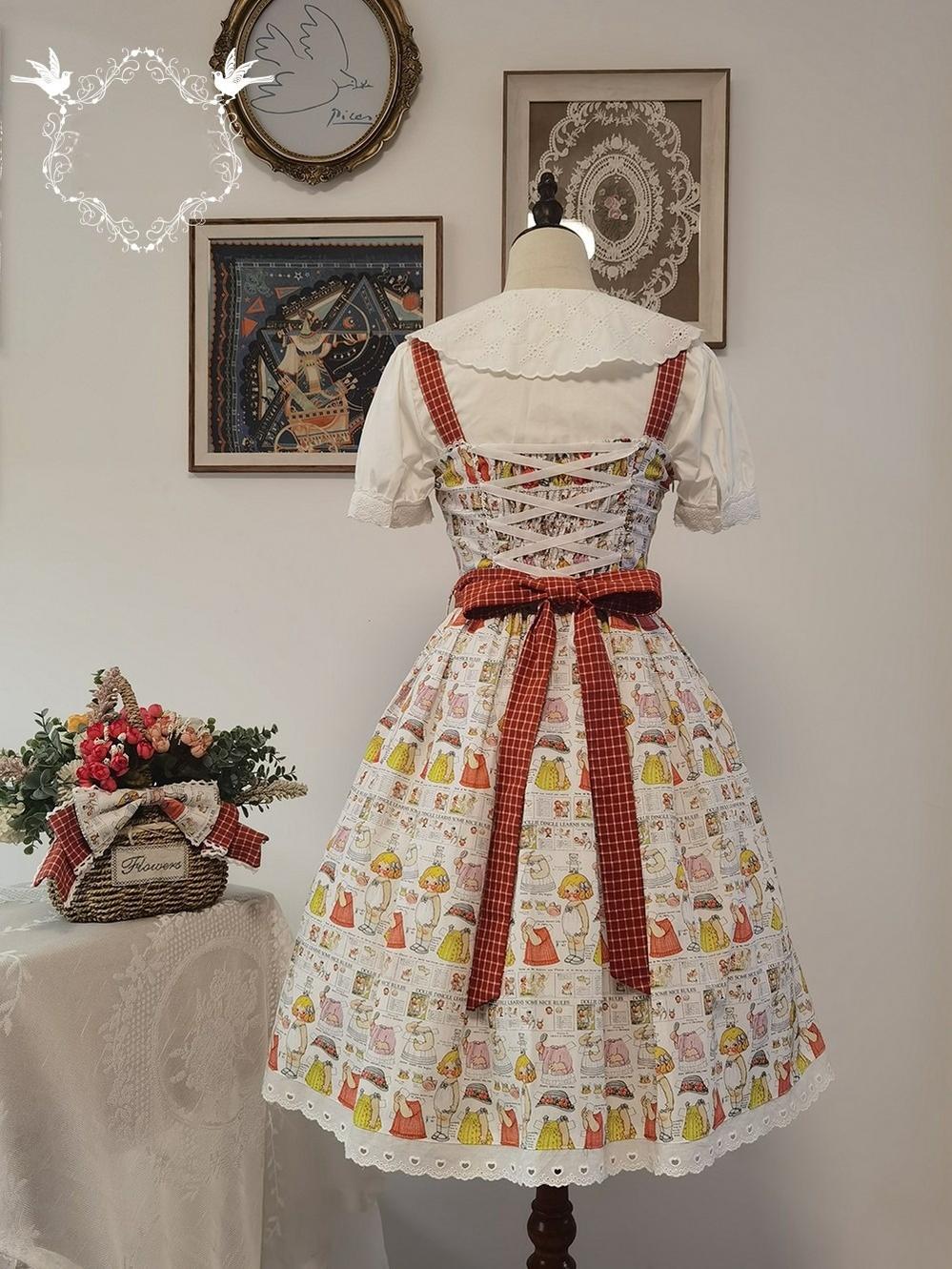 Miss Cube~Dress Up Dolls~Summer Kawaii Lolita JSK Dress Customized Size