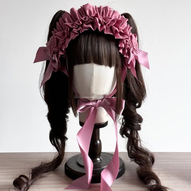 MAID~Elegant Lolita Hairband Bow Multiple Colors BNT