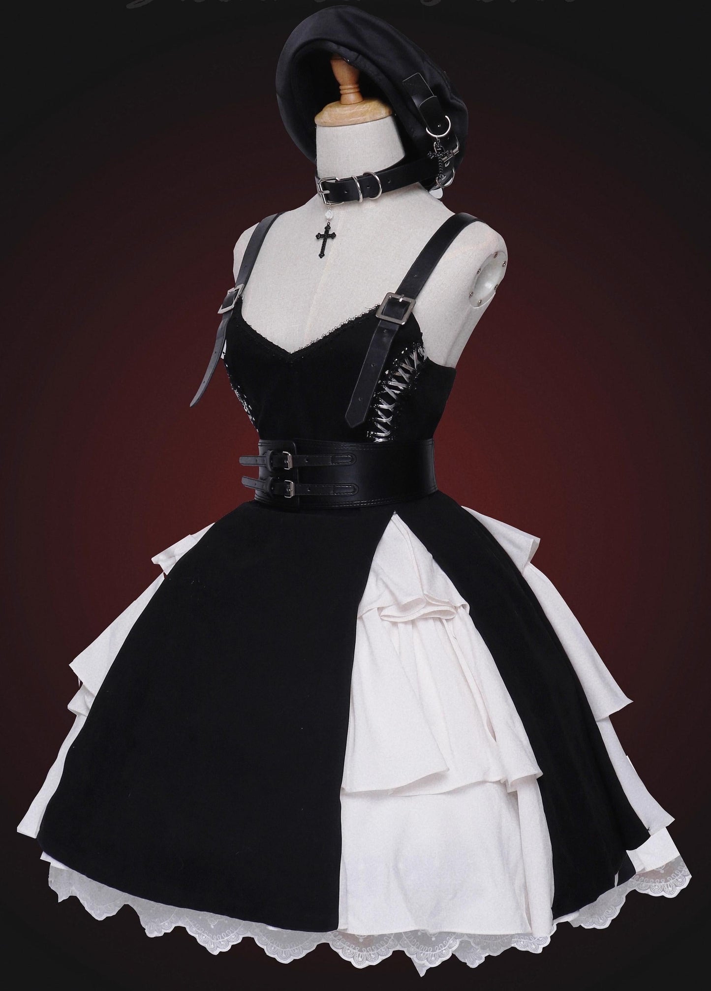 Caged Bird Hotel~Stockholm Lover~Black Gothic Lolita Corset Choker Armbands