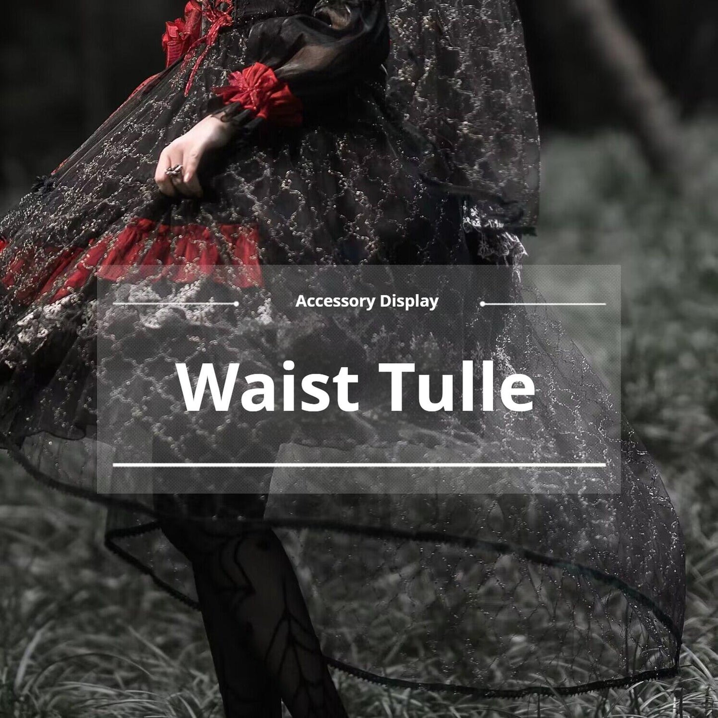 Uncle Wall Original~Night of Berea~Gothic Lolita OP Black and Red Lolita Dress