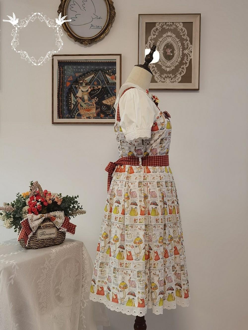 Miss Cube~Dress Up Dolls~Summer Kawaii Lolita JSK Dress Customized Size